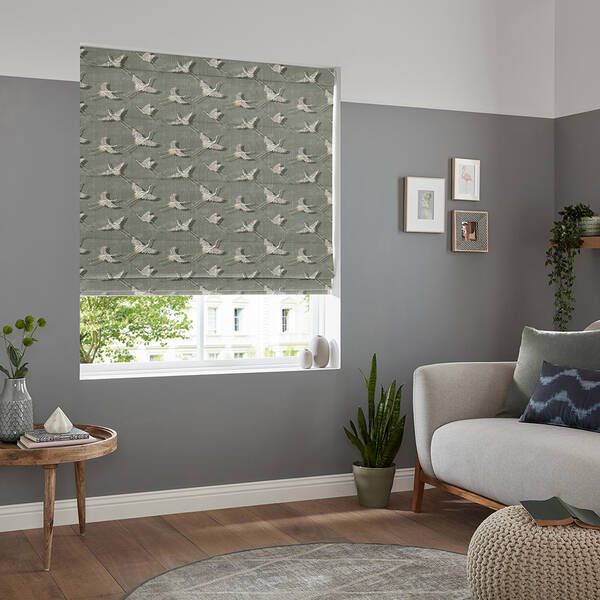 Mila Olive Roman Blind - Image 2