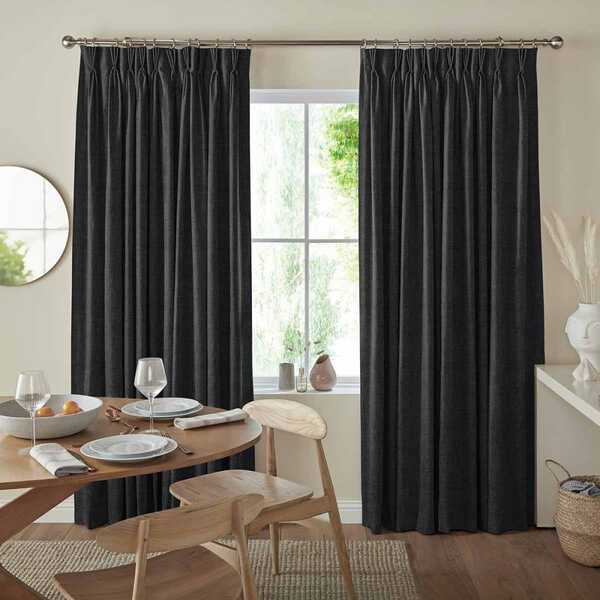 Clara Charcoal Curtains