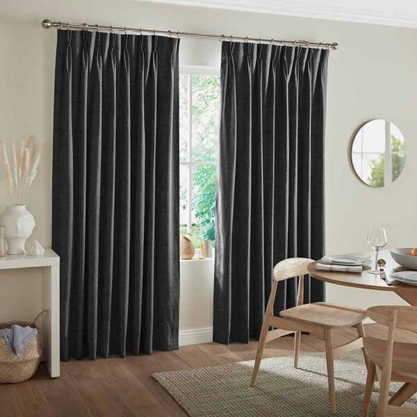 Clara Charcoal Curtains